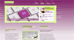 Desktop Screenshot of ecrire-une-lettre.com