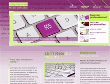 Tablet Screenshot of ecrire-une-lettre.com